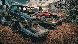 ABANDONED Retro 80/90s SCRAPYARD - XR3I MINI BMW ESCORT MK2