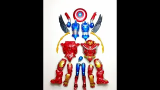 UNBOXING SUPERHERO, IRON PATRIOT | HULK BUSTER #superheroes #avengers #shorts