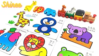 Animal Puzzle | Toy Learning Video for Preschool Toddlers (Shinee)