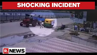 Bengaluru: Auto Driver Thrown Off By Dangling Roadside Cable, Lands On Pedestrian