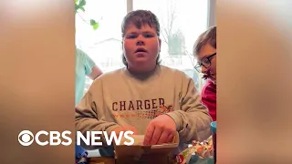 16-year-old brought to tears by birthday surprise