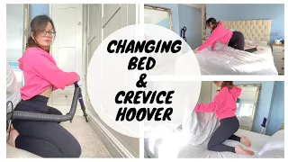 Clean With Me | Changing Sheets & Crevice Hoover | Kate Berry