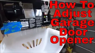 How To Properly Adjust A Chamberlain Garage Door Opener Including Tips On Door Positioning