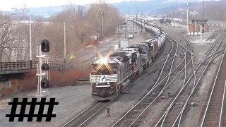 Norfolk Southern Trains at Conway Yard in Conway, PA