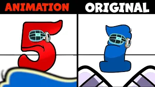 Number Lore But 1 it's 5 | Animation 3d vs Real life plush PART 2