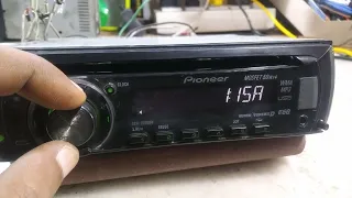 Pioneer car stereo clock settings?