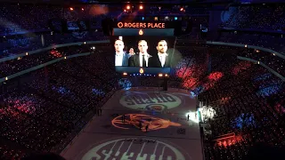 2017/2018 Edmonton Oilers Home Opener - Pre Game Intro and Player Intros