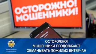 ОСТОРОЖНО! Мошенники продолжают обманывать пожилых витебчан