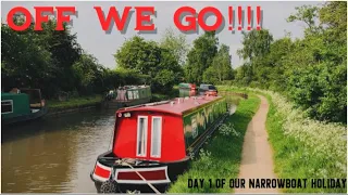 Day 1 of our canalboat holiday with ABC boat hire