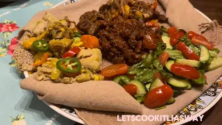 Look at this Habesha ￼food that you can’t stop eating | ብሉኘ ብሉኘ የሚል ጥብስ እነ መረቅ ፉትፉት ተበልቶ መይጠገብ#food