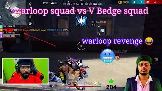 warloop squad vs v bedge squad free fire 🔥😈 warloop oi gaming funny moments