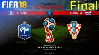 FIFA 18 World Cup - France vs. Croatia @ Luzhniki Stadium (World Cup Final)