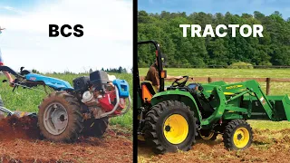 Tractor Over BCS - How We Usr Our Tractor In The Market Garden