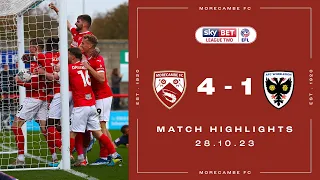 Highlights | Morecambe 4 AFC Wimbledon 1