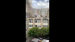 Pacific Heights Fire: Raw video from Keith Johnson of Pacifc Heights Fire