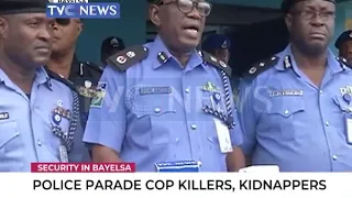 Police parade cop killers, Kidnappers in Bayelsa