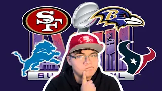 WHO WILL WIN THIS YEARS SUPER BOWl?? NFL PLAYOFFS 2024 PREDICTIONS!!
