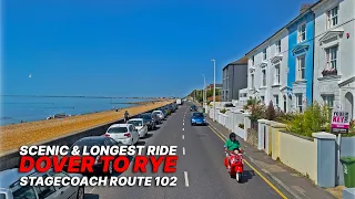 Scenic South East England Bus Ride, from Dover in Kent to Rye in East Sussex - Stagecoach Route 102