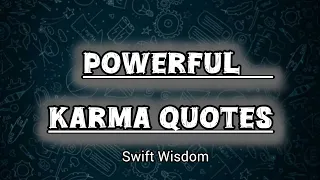 powerful Karma Quotes || Beautiful Life Quotes