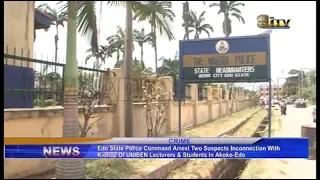 Edo police arrest two suspects in connection with kidnap of UNIBEN lecturers