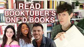 I READ BOOKTUBER'S DNF'D BOOKS 👀📖 ft. @jack_edwards @thisstoryaintover @BookswithEmilyFox