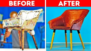 FURNITURE DIY RENOVATION || 24 Ways To Upcycle Old Stuff