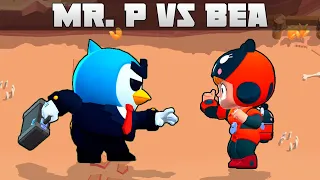 Mr. P vs BEA | 20 Tests | Brawl Stars 1vs1