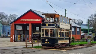 Buses & Trams at Beamish Open Air Museum 9th March 2024