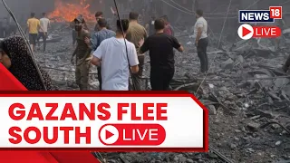 Israel Vs Palestine LIVE | Civilians Flee Gaza LIVE | Israel Vs Hamas Day 8 Attack LIVE | N18L