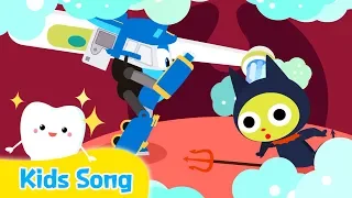 Brush Your Teeth | Kids songs | LittleTooni songs with Robot Trains