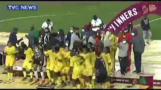 [WATCH] Banyana Banyana Celebrate 4-2 Victory Over Nigeria's Super Falcons In Lagos