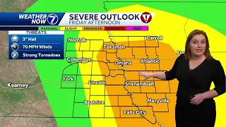 Spotty storms Thursday, April 25 morning weather forecast