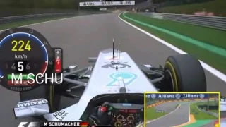 Schumacher Spa 2011 / La remontée