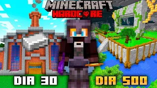 Sobreviví 500 DÍAS de Minecraft 1.20 en Hardcore (PELICULA COMPLETA)
