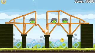 Official Angry Birds walkthrough for theme 4 levels 1-5
