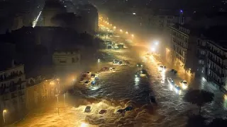 Monstrous flood in Madrid! The streets have turned into rivers!