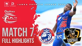 Match 7 | Colombo Kings vs Dambulla Viiking | LPL2020 Full Highlights