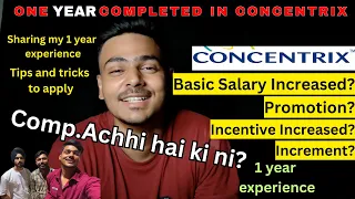 One year completed In Concentrix 😍 || Sharing my Experience || Concentrix Gurgaon || Interview tips