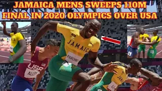 110M HURDLES FINAL TOKYO 2020  OLYMPICS RACE HIGHLIGHTS (JAM) PARCHMENT BEATS (US) HOLLOWAY