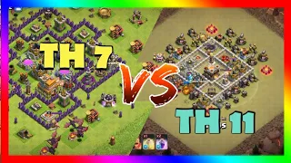 TH 7 Vs TH 11 Versi LIte❓❓ Clan War COC Indonesia