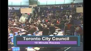 Public scream "shame" during Toronto Council meeting