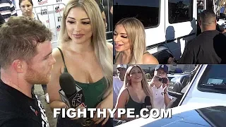 CANELO MAKES FEMALE HOST WANNA HOLLA; MOBBED AS HE BOSSES OUT IN G WAGON: "HE GRABBED MY HAND"