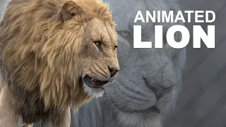 CG Lion animation.