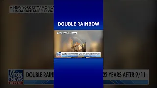 WATCH: Double rainbow graces NYC skies 22 years after 9/11 #shorts