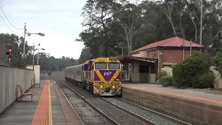 4K AWESOME 15 MINUTES OF TRAINS -  Tallarook Station - V/Line, XPT, Pacific National, SSR