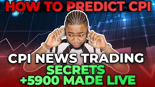 CPI Live News Trading | How To Predict The CPI News Direction | +$5900 Made Live