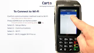 How to Connect to Wi-Fi Network on an Ingenico Move 5000 Credit Card Terminal