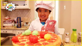 Ryan pretend play cooking toys food with Kitchen Play set 1hr video!!!