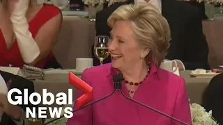 Hillary Clinton's FULL roast of Donald Trump at Al Smith charity dinner