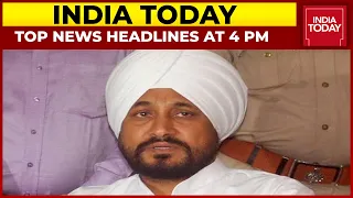 Top News Headlines At 4 PM | Charanjit Channi Sworn-In As Punjab's 1st Dalit CM | September 20, 2021